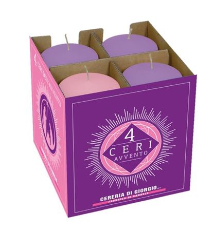 Xmas. Candele. Ceri Per L' Avvento D.70xh.15- 4pz