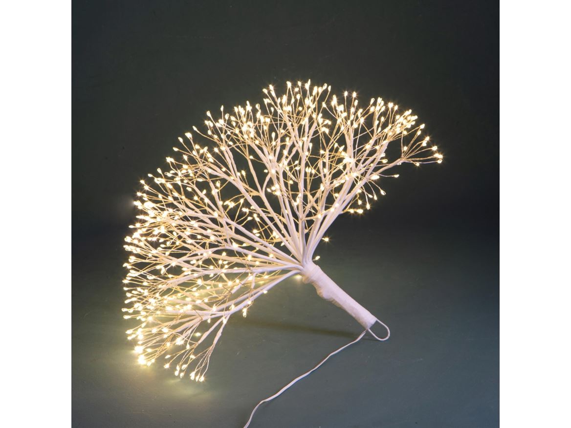 Xmas. Fiore H.32xd.40 Cm 576 Led Da Est - Bianc