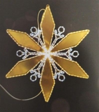 Xmas. Fiore Led Bianco Caldo E Freddo 85x98cm