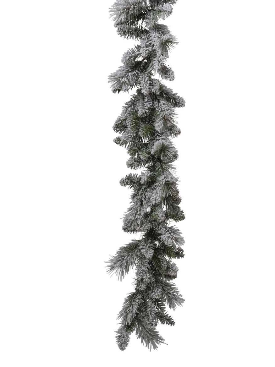 Xmas. Ghirlanda Abetone 270cm - Innevato