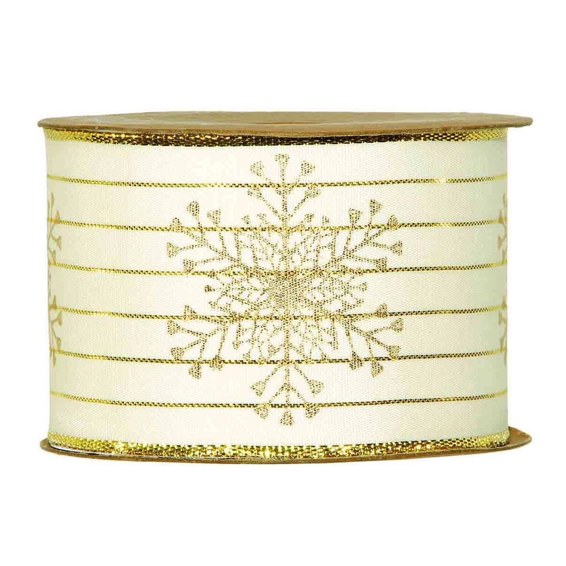 Xmas. Nastri Fiocco Di Neve Mm63x10mt