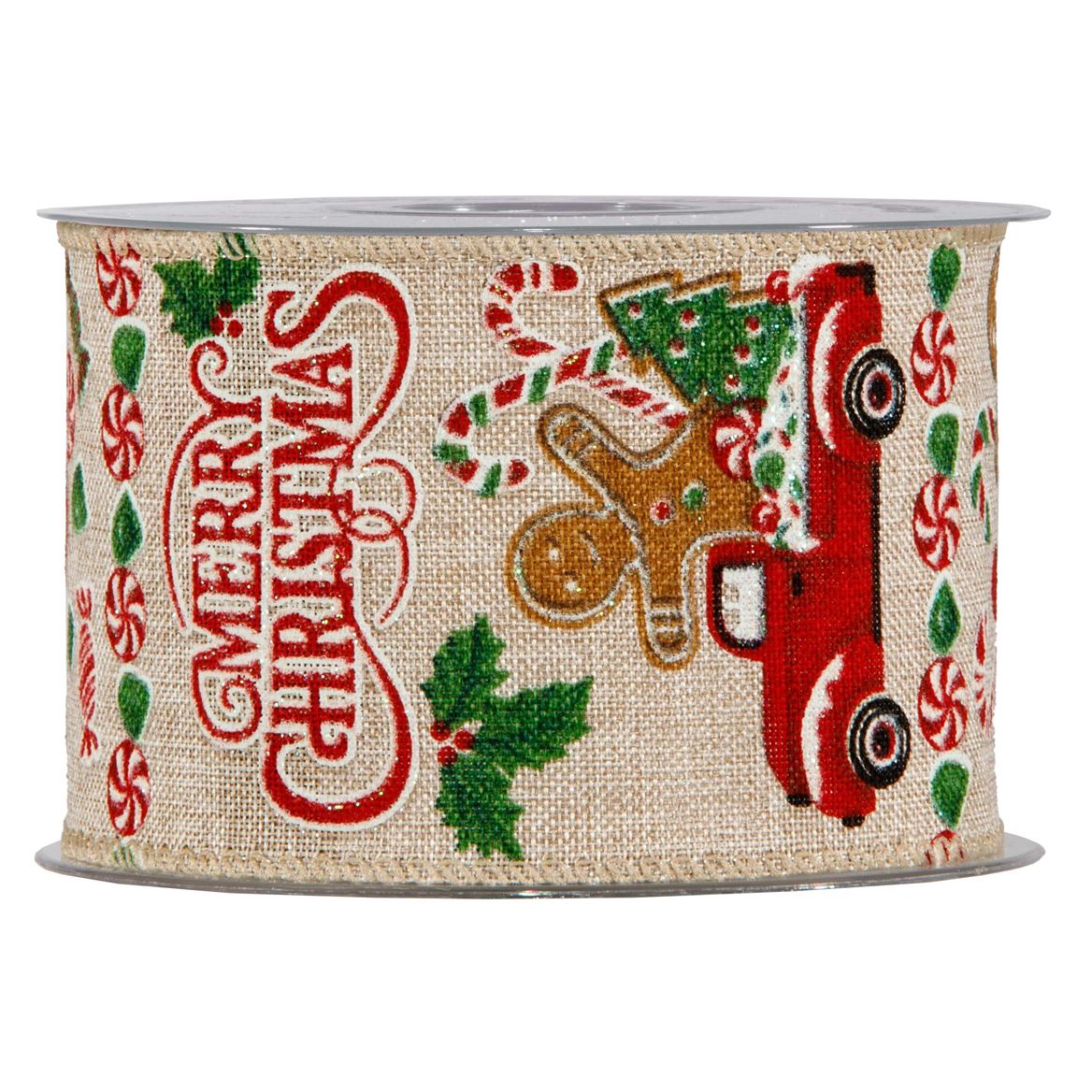 Xmas. Nastri Gingerbread Man Car Mm63x10mt