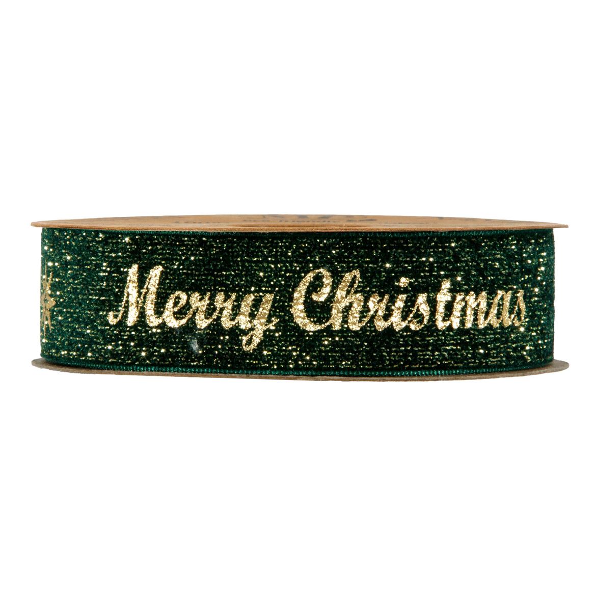 Xmas. Nastri Glit. M. Christmas Mm25x10mt D.green