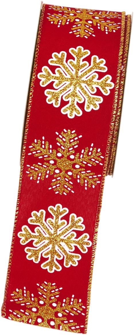 Xmas. Nastri Oslo Red Mm63 X 10m - Fantasia 1