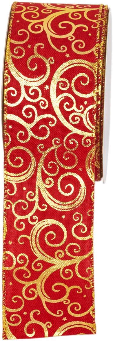 Xmas. Nastri Oslo Red Mm63 X 10m - Fantasia 3