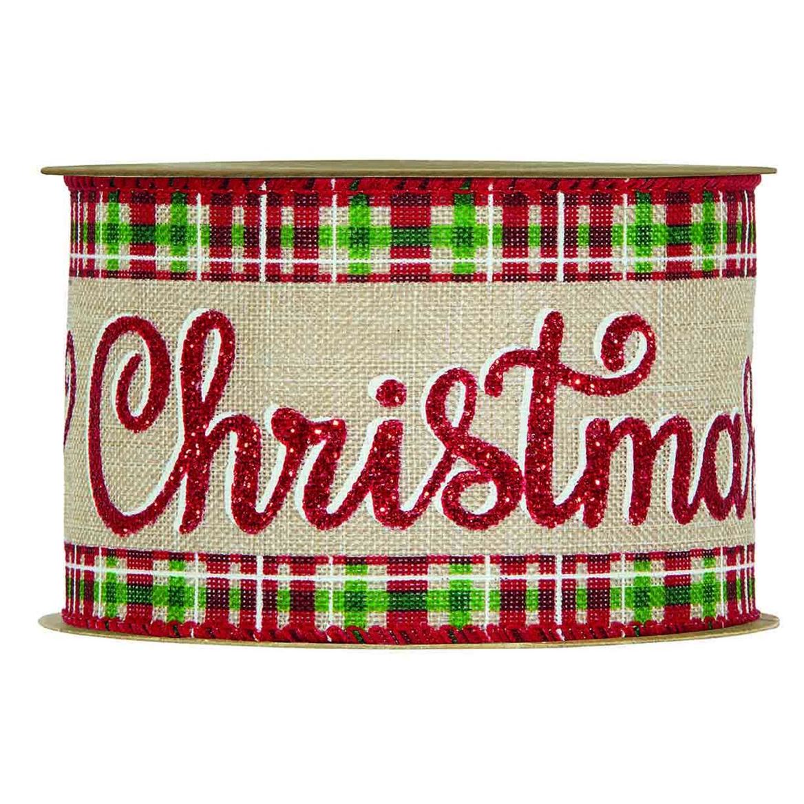 Xmas. Nastri Scottish Merry Xmas Mm63x10mt