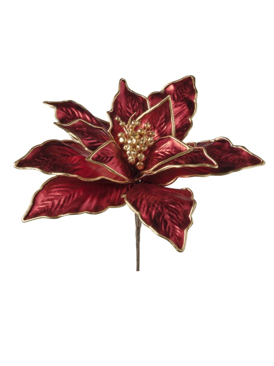Xmas. Rametto Poinsettia Cm28 - Red