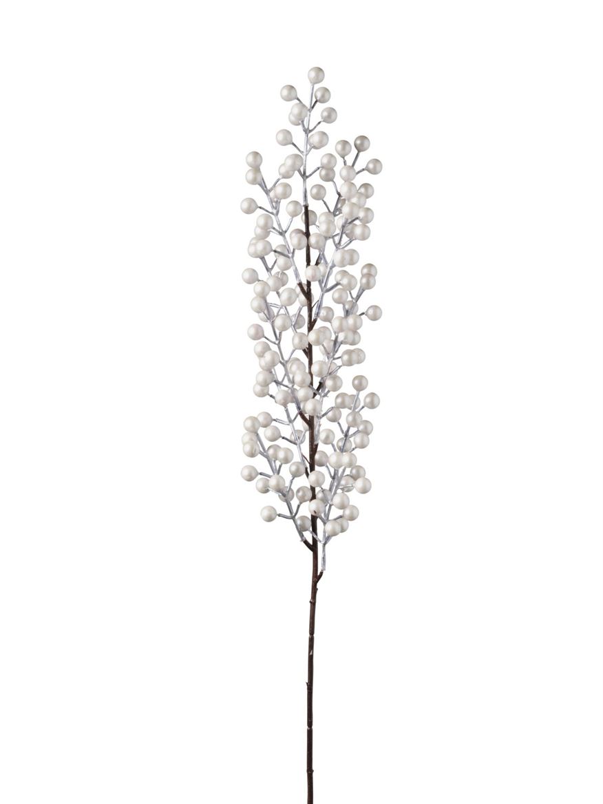 Xmas. Ramo Bacche X 12 Cm 80 - Pearl