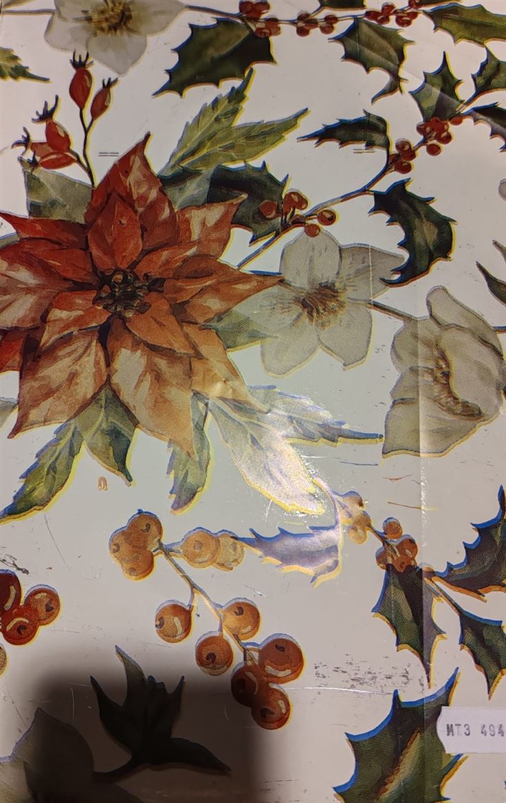 Xmas. Rotolo Bob. Cm100x25m Goffr. Stelle Natale