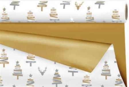 Xmas. Rotolo Bob. Vanessa 0.69x40m - Gold