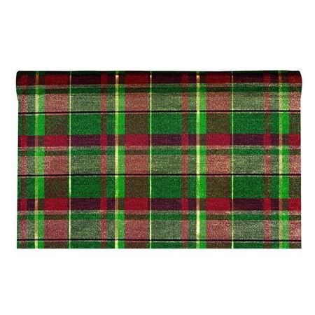Xmas. Rotolo Bright Scotland Cm48x5mt Green