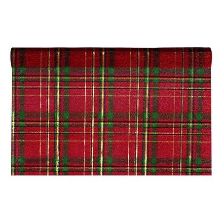 Xmas. Rotolo Bright Scotland Cm48x5mt Red