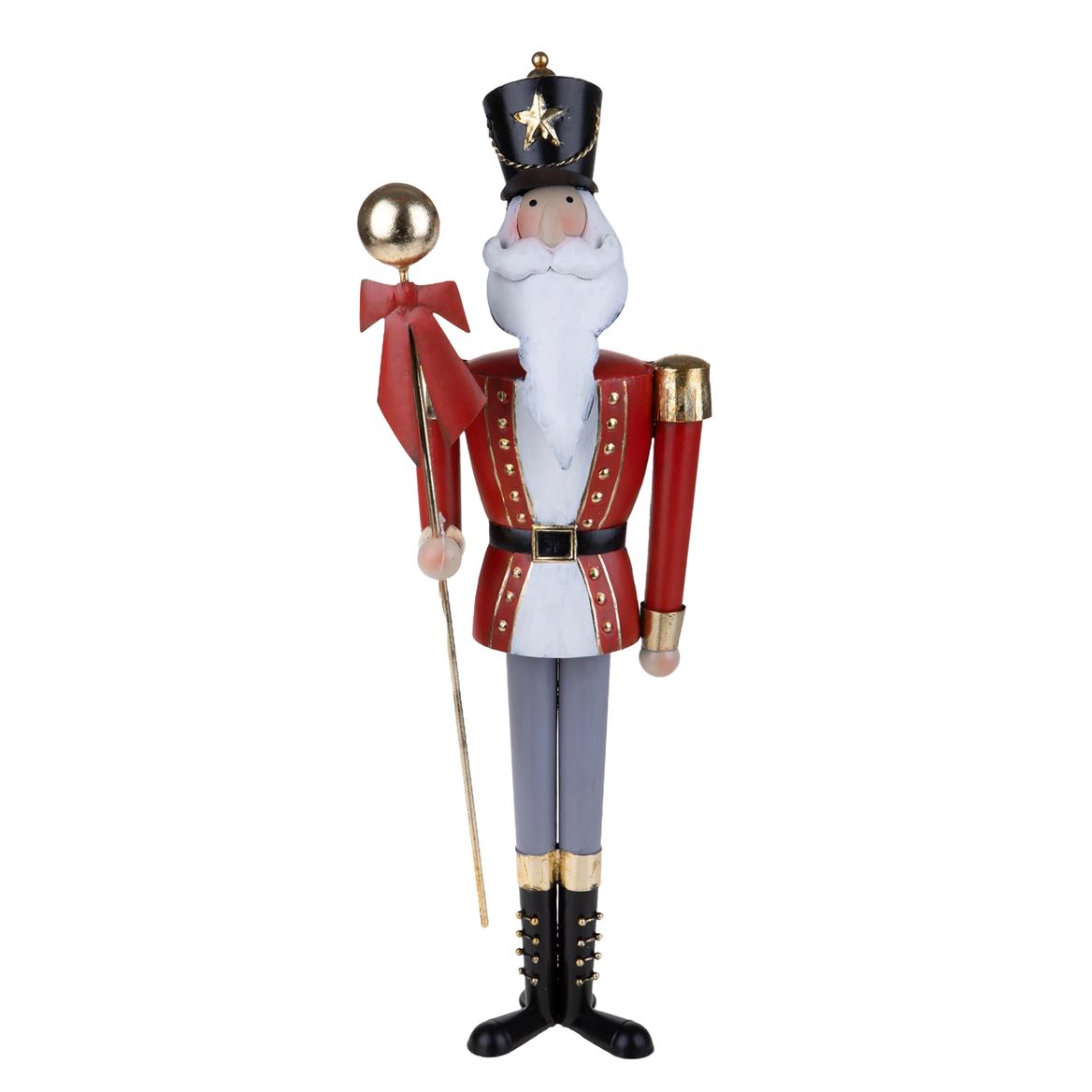 Xmas. Schiaccianoci H.59 Cm Con Lancia - Red