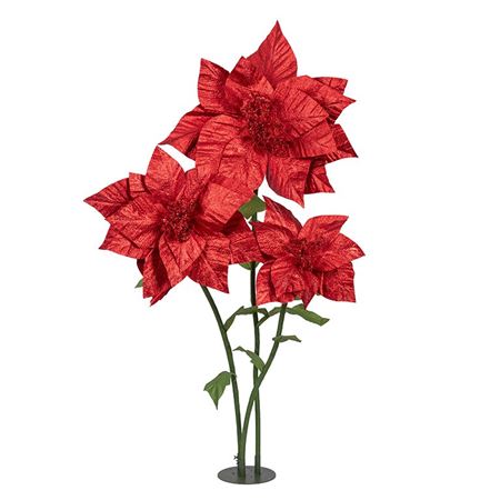 Xmas. Set3 Stelle Natale Gigante Red D.80 H.180cm