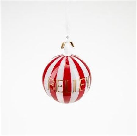 Xmas. Box Sfera 10cm Luxury Angelo - Rosso