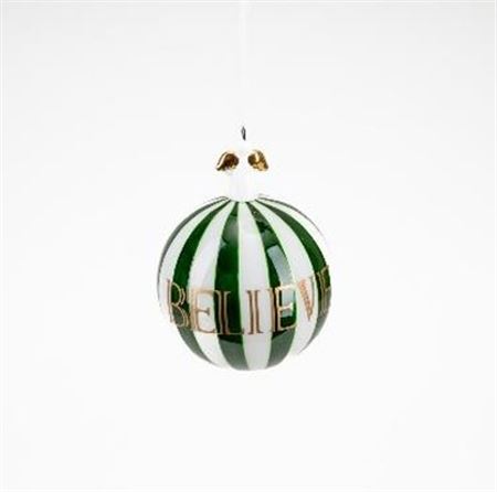 Xmas. Box Sfera 10cm Luxury Angelo - Verde