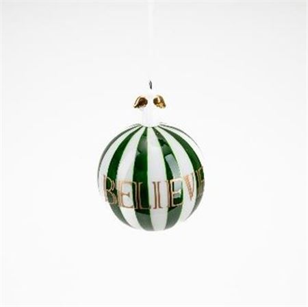 Xmas. Box Sfera 12cm Luxury Angelo - Verde