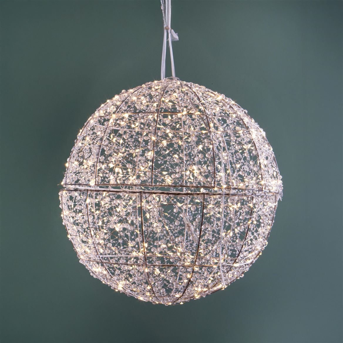 Xmas. Sfera D.30cm 400led - Trasparente