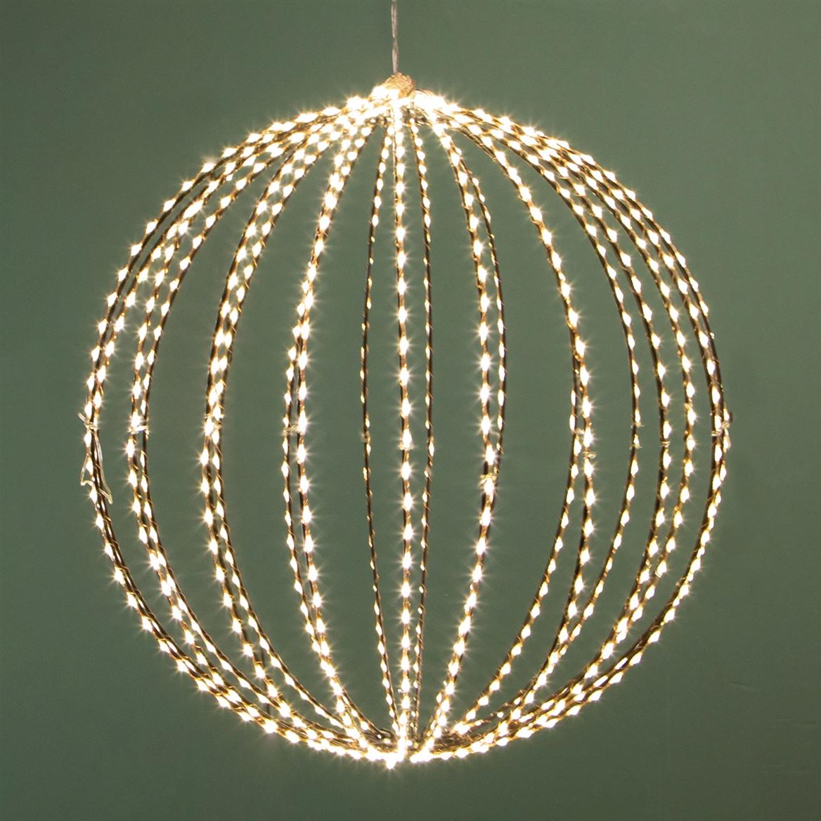 Xmas. Sfera Luminosa D.30 Cm 500 Led - Warm White