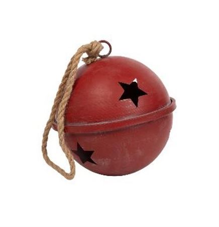 Xmas. Sfera Metal 27x27cm - Rosso