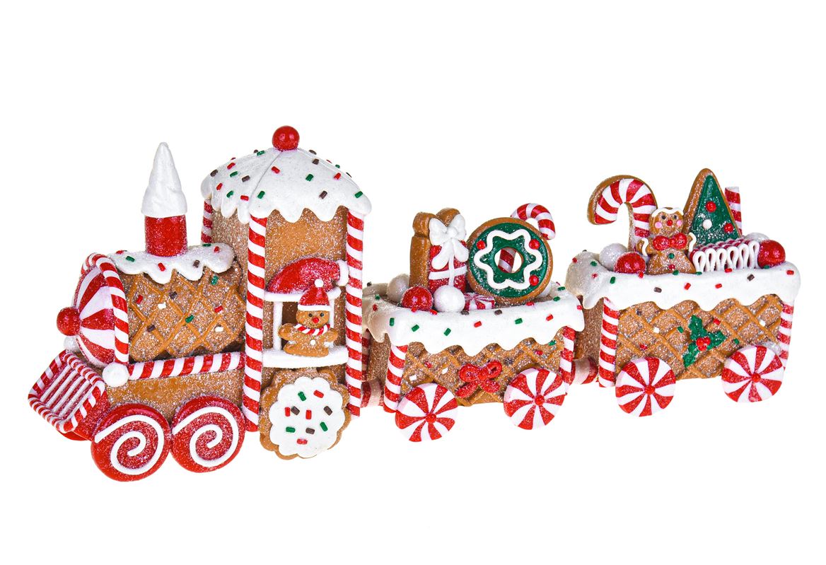 Xmas. Trenino 33 Cm Dolci Natale