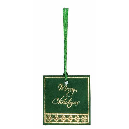 Xmas. Velvet M. Christmas Tag (6pcs) Cm7x7 D.gre.