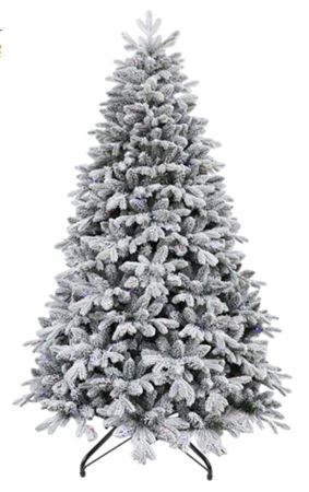 Xmas. Albero Natale Innevato Misto 210cm Pe + Pvc