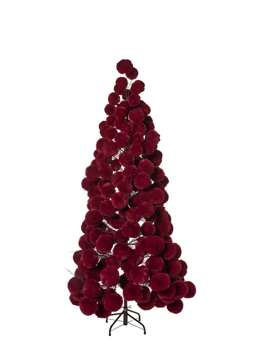 Xmas. Albero Pelouche H180cm - Burgundy
