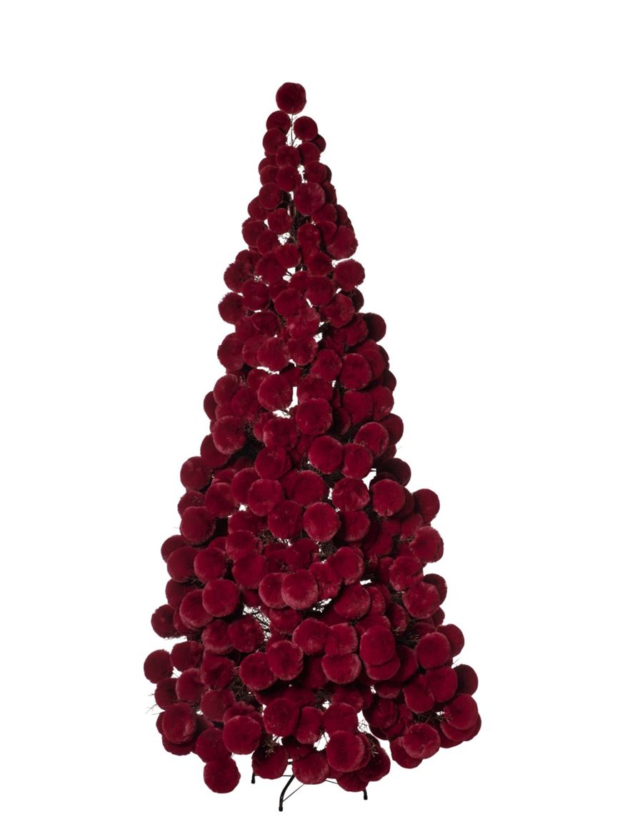 Xmas. Albero Pelouche H210cm - Burgundy