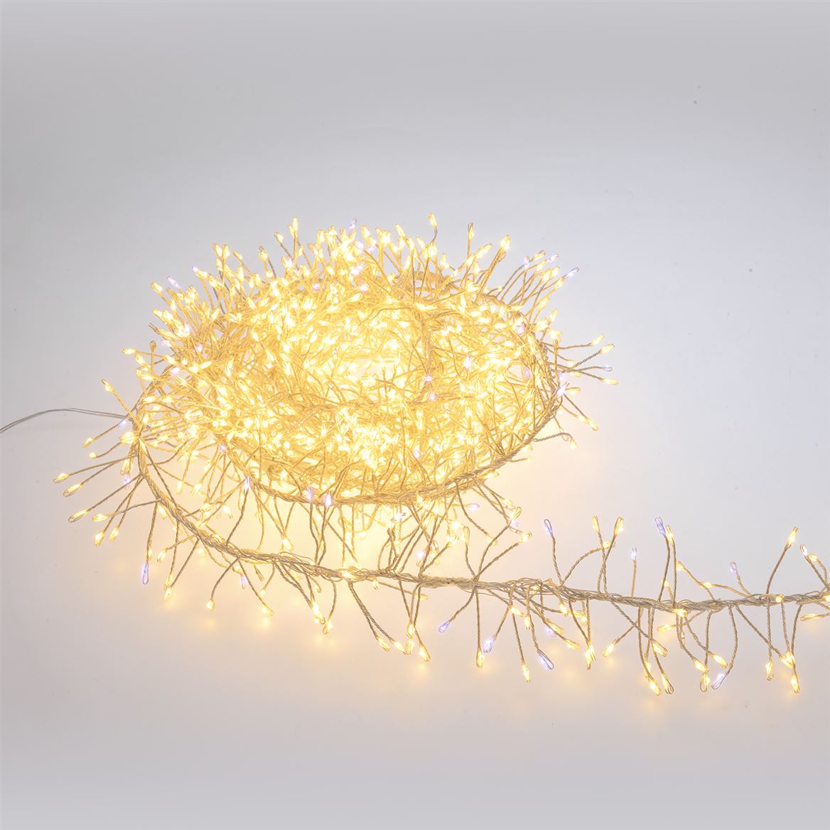 Xmas. Festone Cluster 5m 1200 Microled Diamond