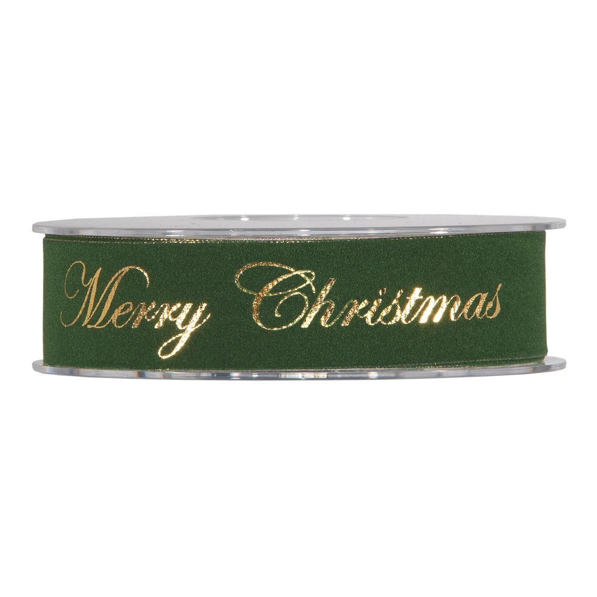 Xmas. Nastri Gold Merry Christmas Mm25x10m - Dk Gr