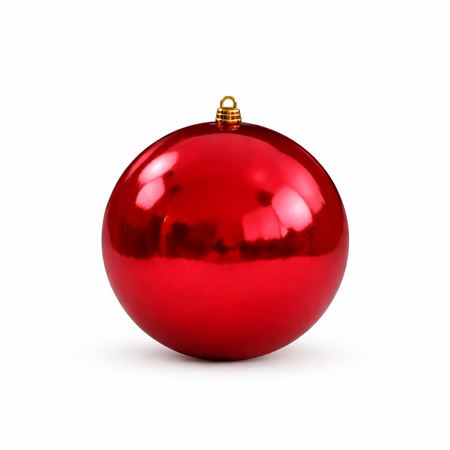 Xmas. Box Sfera Lucida 40cm - Rosso