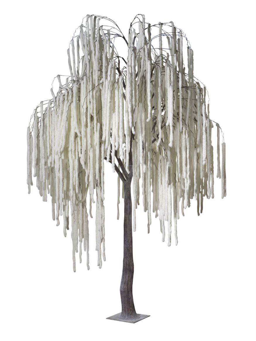Xmas. Pianta Struttura Amaranthus 300cm - White