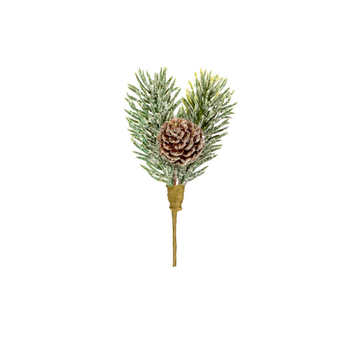 Xmas. Pick With Pinecone E Dew 13cm