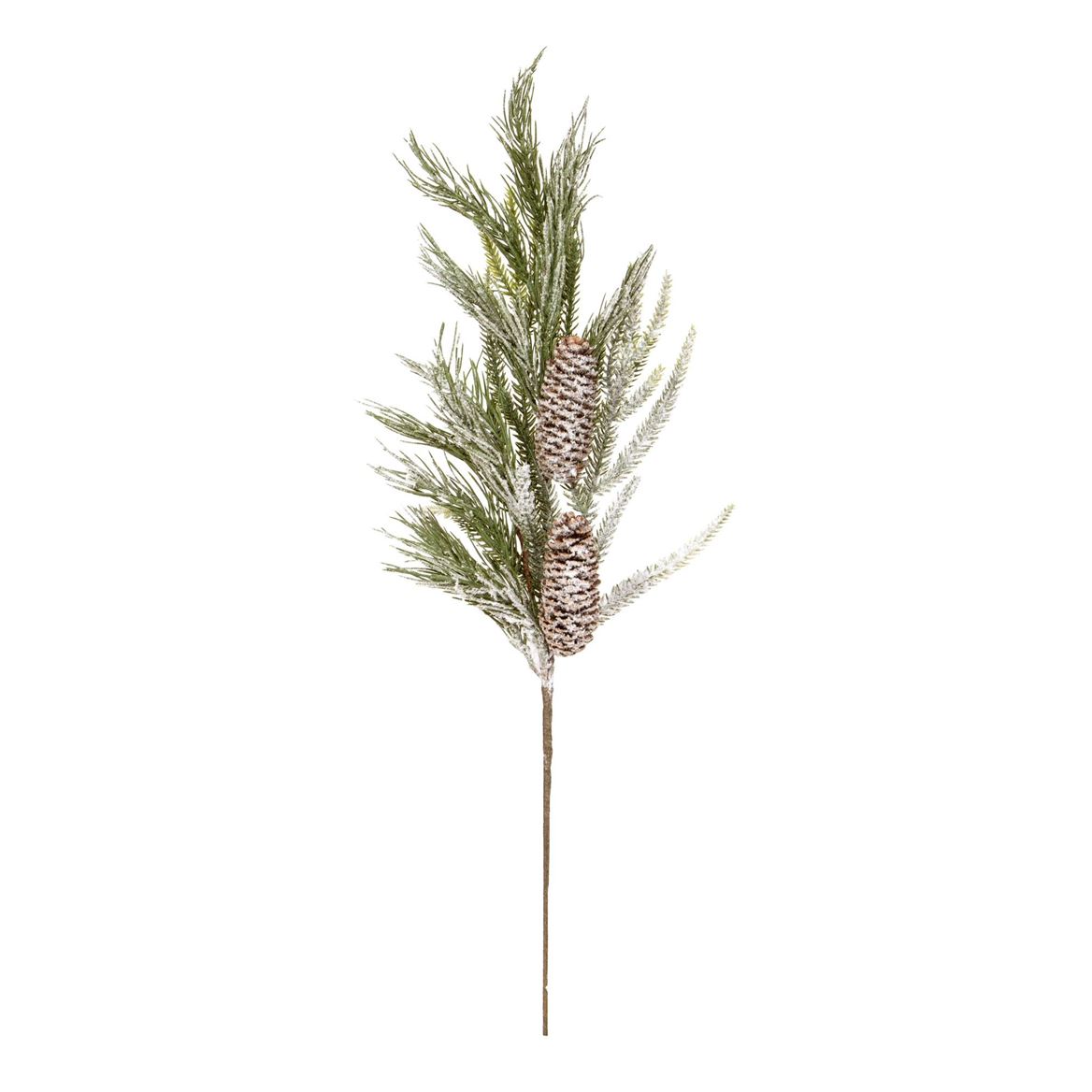 Xmas. Pick With Snow E Pinecones 60cm