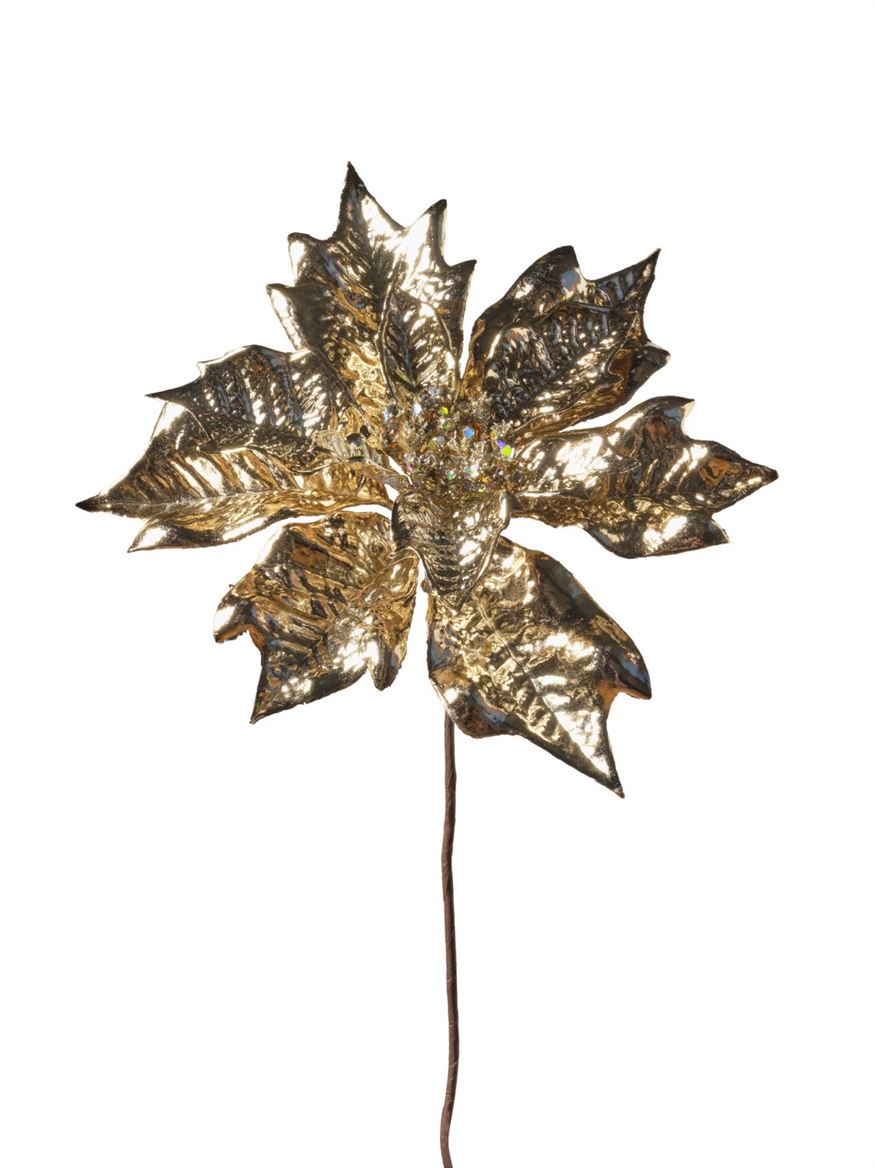 Xmas. Ramo Stella Natale Cm30.5 - Champagne