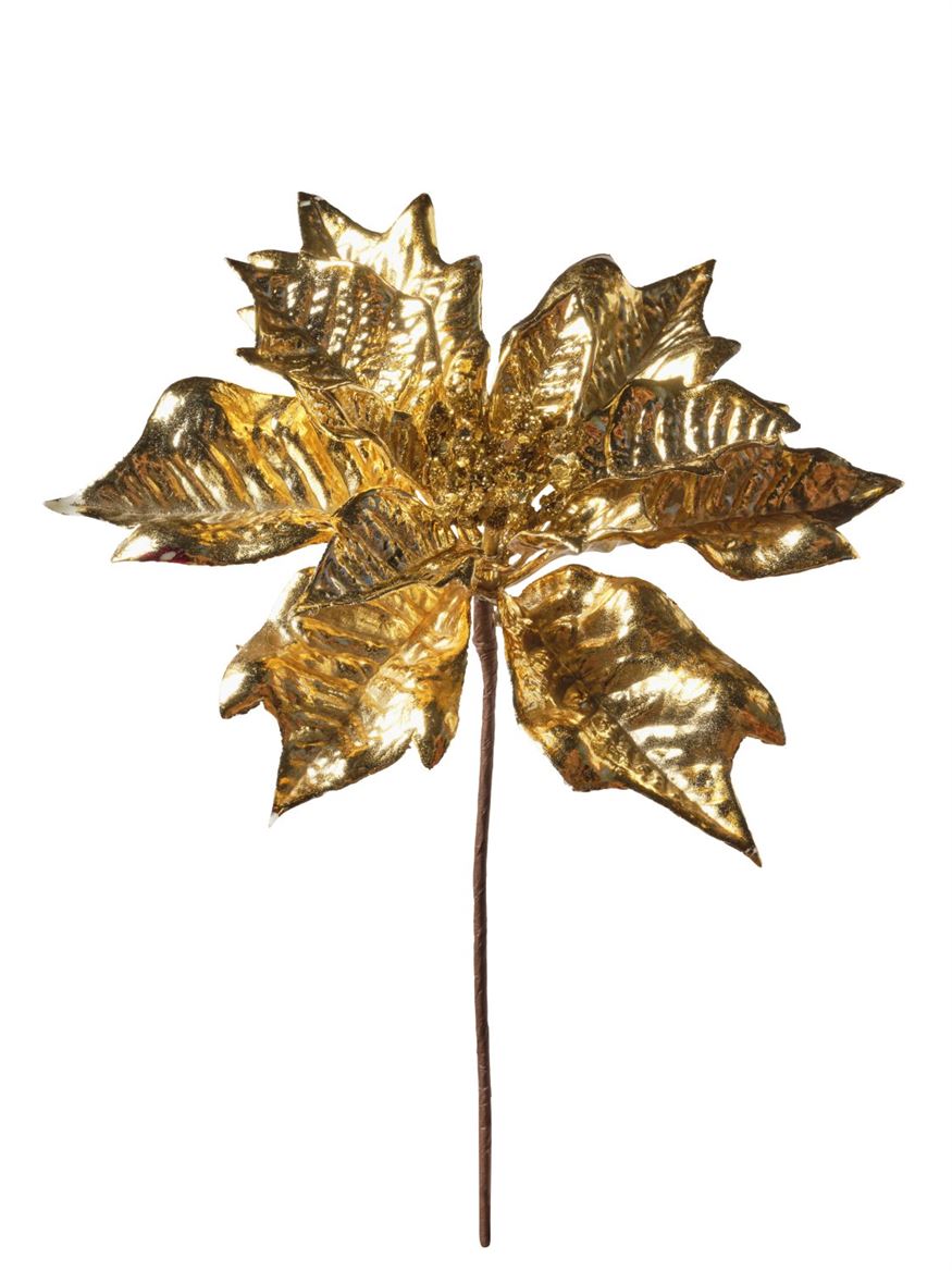 Xmas. Ramo Stella Natale Cm30.5 - Gold