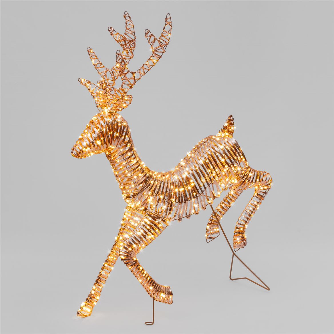 Xmas. Renna H110cm Rgx Rose Gold 600 Microled
