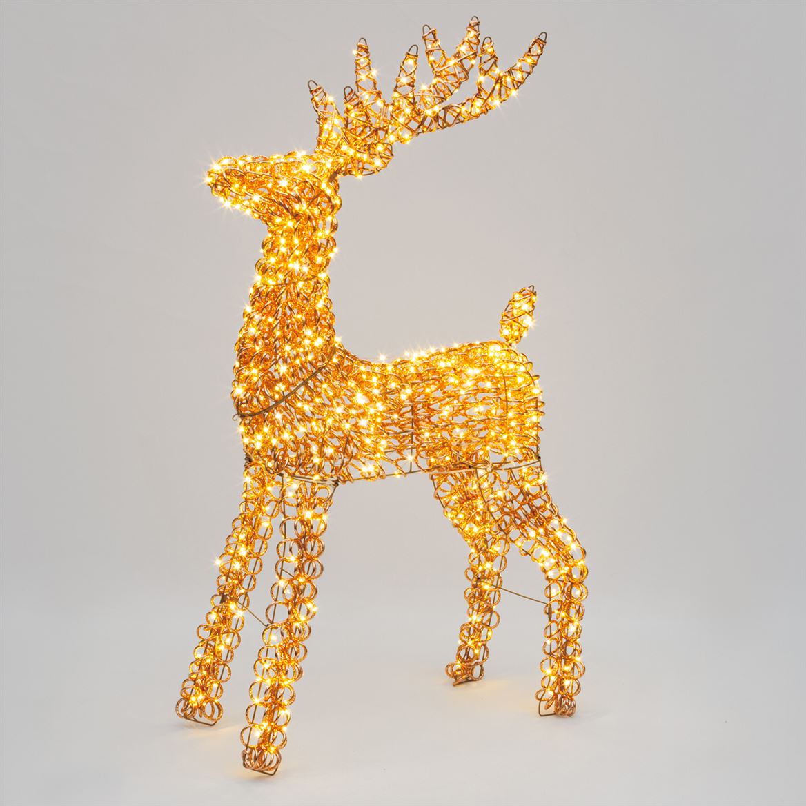 Xmas. Renna H120cm Rgm Rose Gold 720 Microled