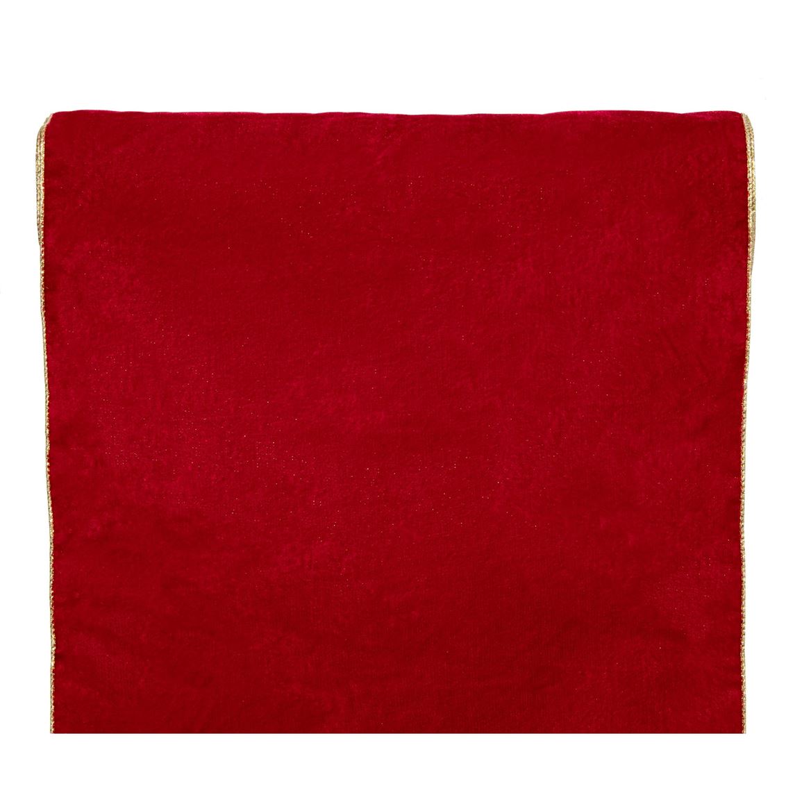 Xmas. Runner Velvet Xmas Cm30 X 5m - Red