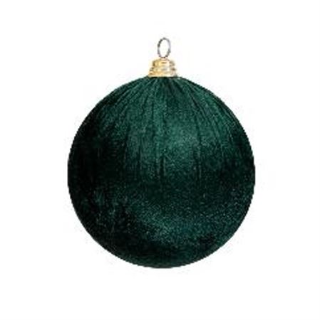 Xmas. Box Sfera Velluto D.10cm - Green