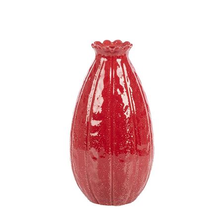 Xmas. Vasi Ceramica. Alto Melograno Rosso D13 H25