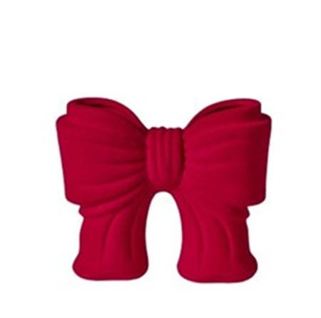 Xmas. Vasi Ceramica. Fiocco Velluto 30x11x25 - Red