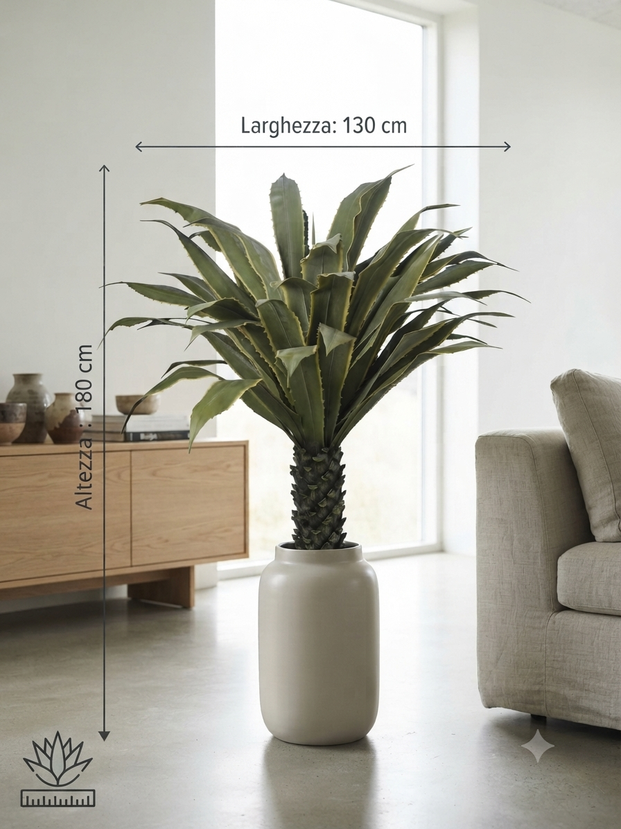 Art. Pianta Agave 130x130x180cm - Green