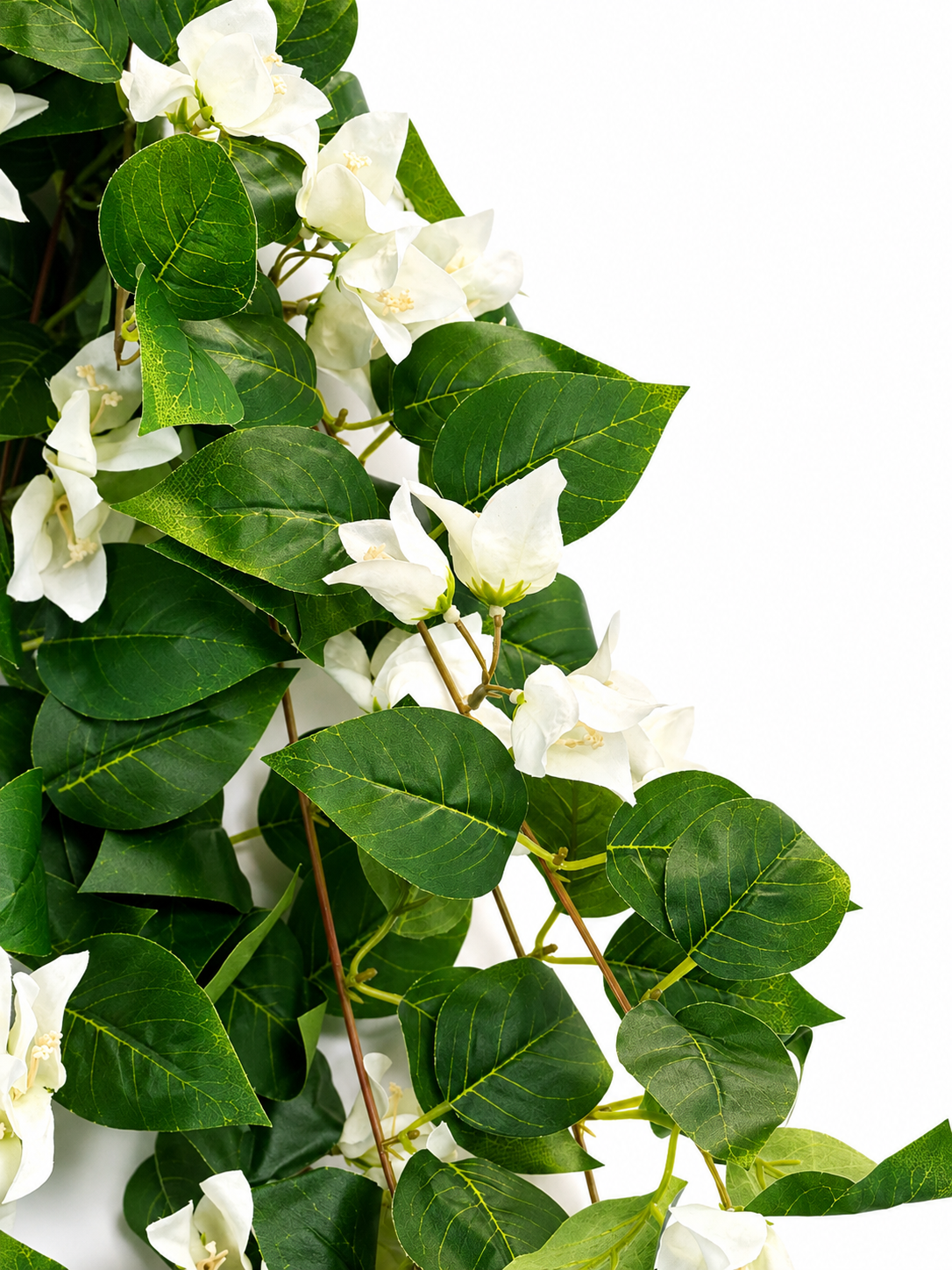 Art. Cadente Bouganvillea X10 100cm - White