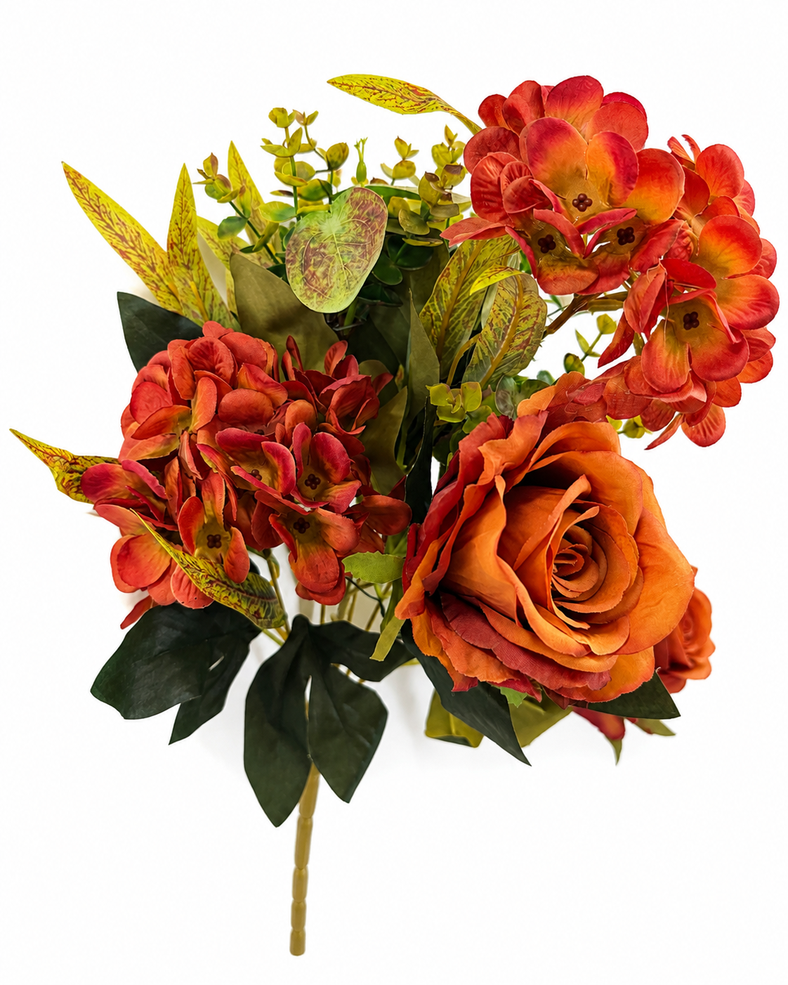 Art. Mazzo Ant. Front Rose/orten. X7 Cm46- Rust