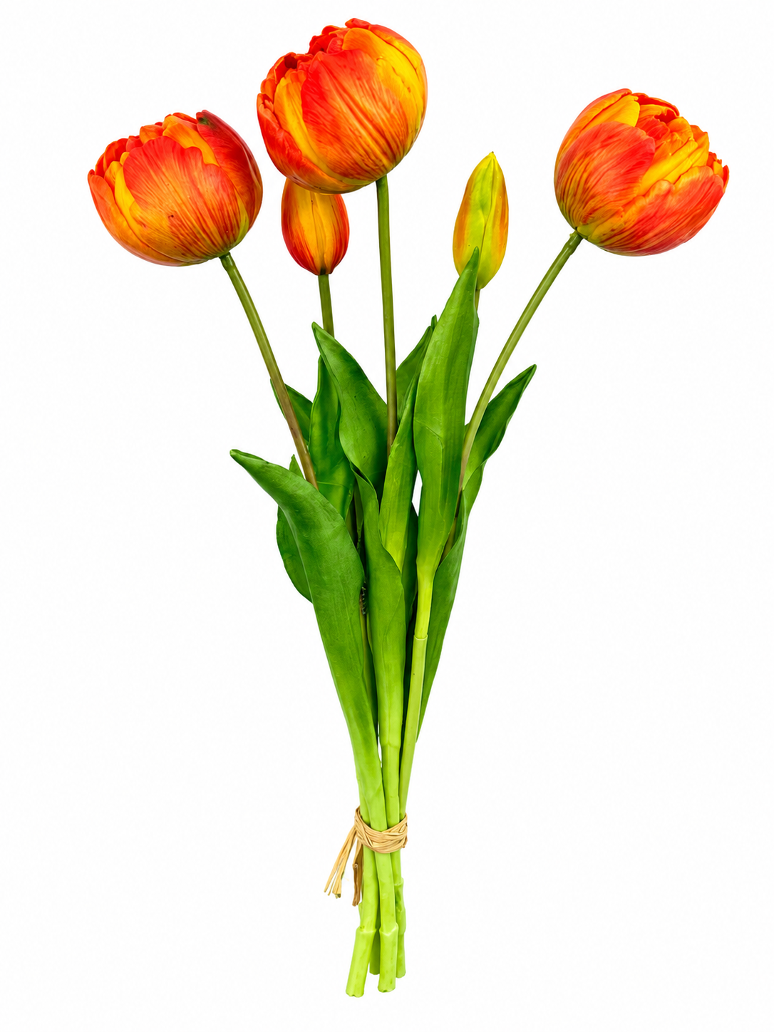 Art. Mazzo Tulipani X5 Cm18x43 Orange