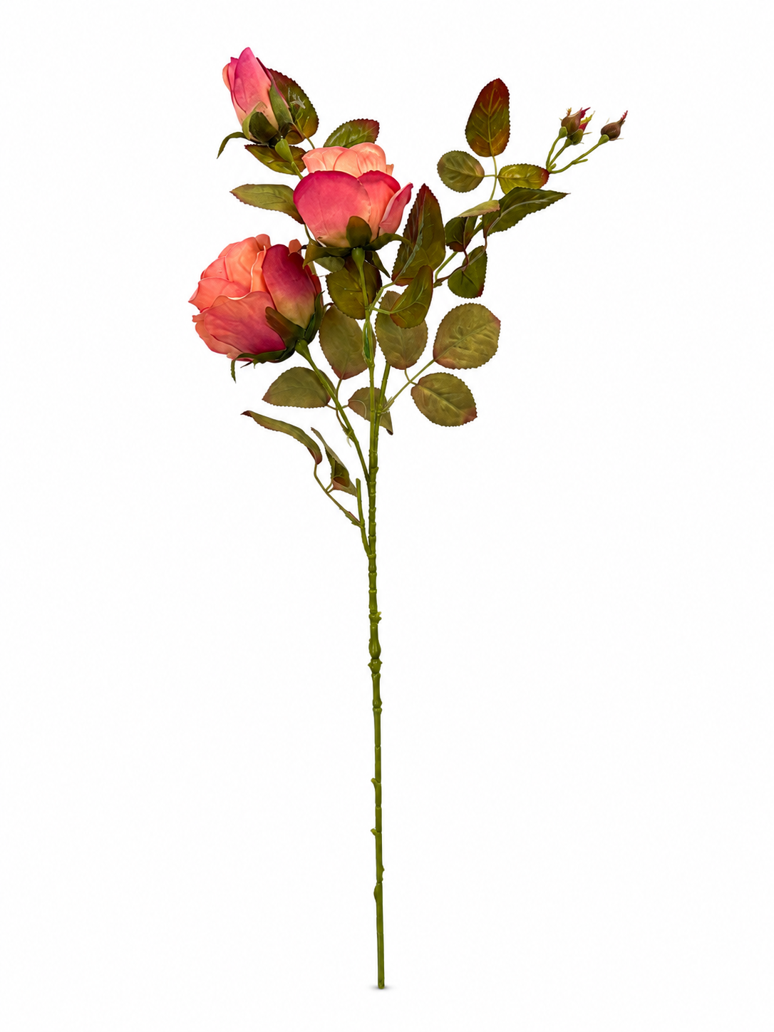 Art. Ramo Ant. Rose X 3 Teste Cm 82 - Old Lav.